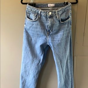 Zara High Waisted Mom Jeans